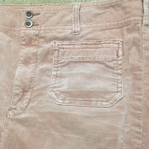 Anthropologie Pilcro Trouser Bootcut Corduroy Pants High Rise Pink - Picture 5 of 16